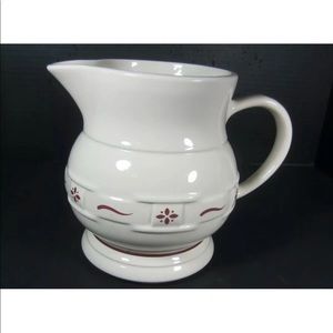 Longaberger 1 quart pitcher red.